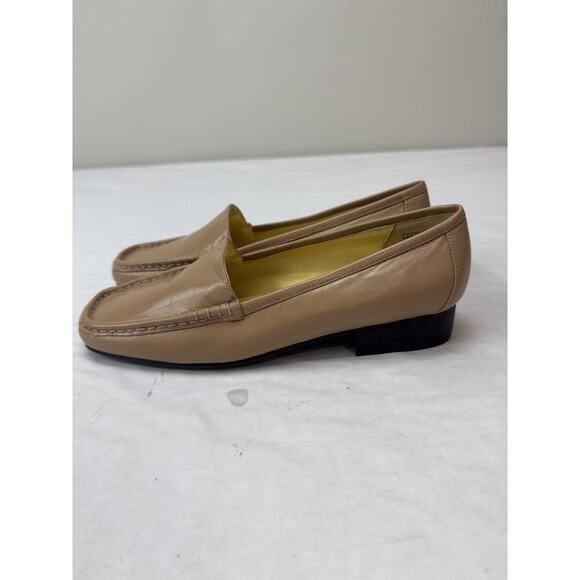 Bellini Genuine Leather Loafer Shoes Tan Flats Neutral Boho Preppy Women Sz 5.5 - Picture 5 of 13